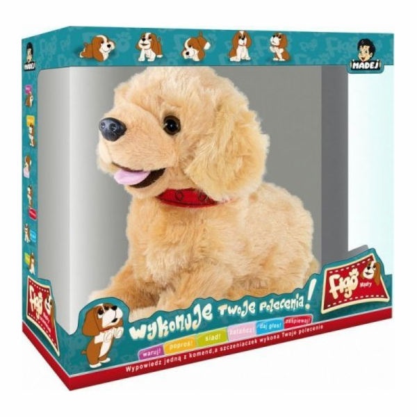 Interaktivní maskot Figo Labrador Pes Reagující na povely