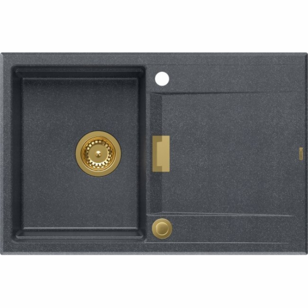 Owen  111 GraniteQ dřez, dřez s Push 2 Open sifon, 1-misk...