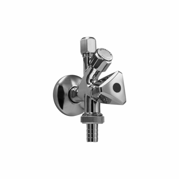 Rohový ventil 1/2", s 3/8 chromovou maticí