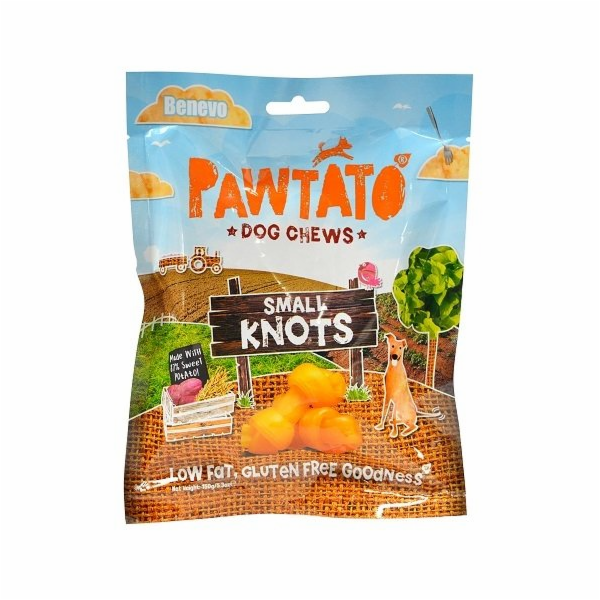 Benevo Odměna pro psy Pawtato Knots Small 150g