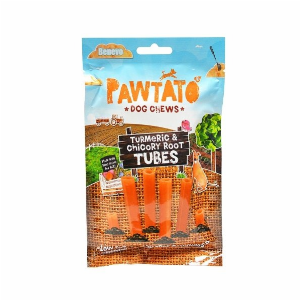 Benevo Odměna pro psy Pawtato Tubes Turmeric & Chicory Ro...