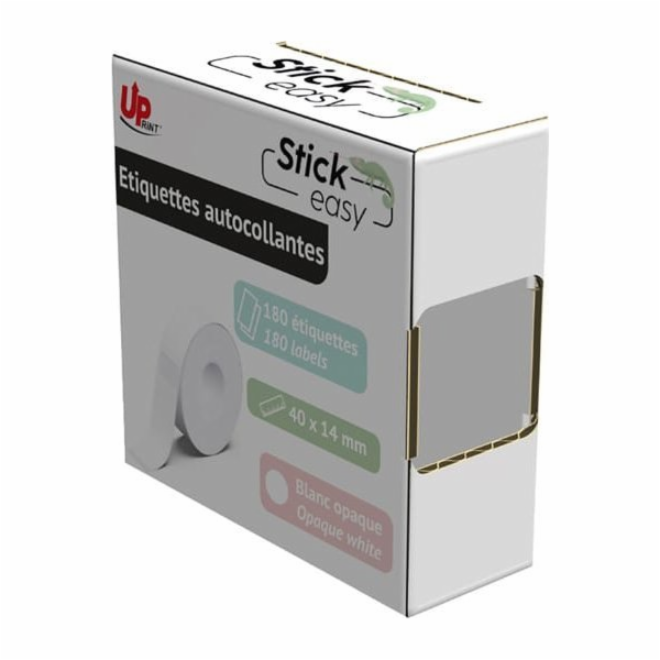 UPrint UP21 180 WHITE  etikety bílé  14m