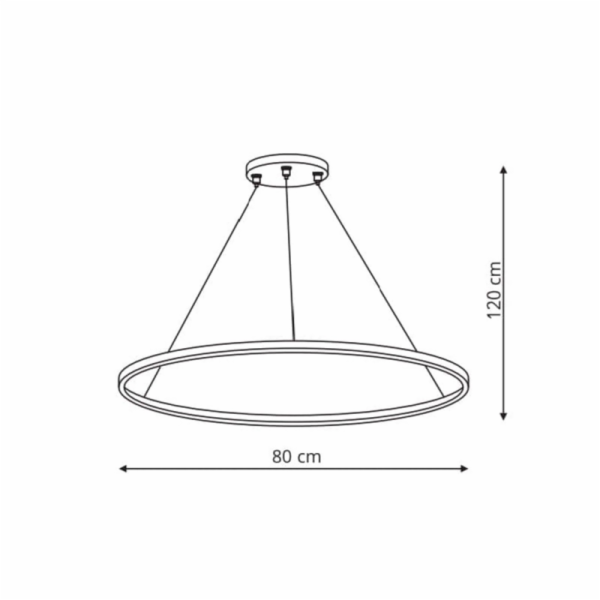Stropní svítidlo Light Prestige Ring, 48 W, LED, 3 - 6K