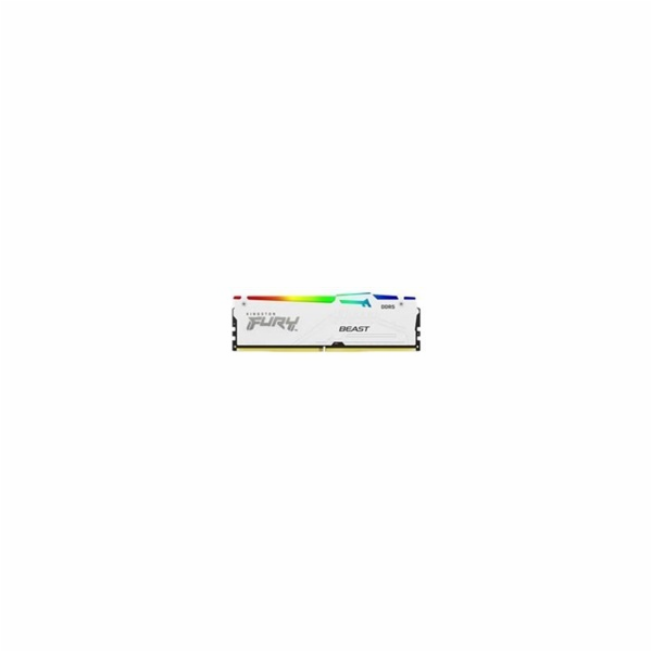 KINGSTON DIMM DDR5 16GB 6000MT/s CL36 FURY Beast RGB Bílá...