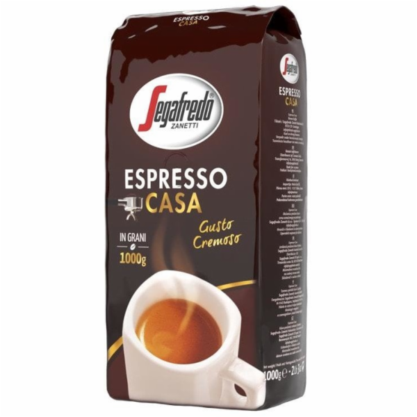 Segafredo Káva "Espresso Casa", zrnková, pražená, vakuově...