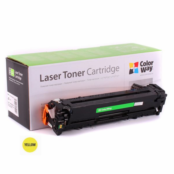 COLORWAY kompatibilní toner pro HP CB542A/ Žlutý/ 1 400 s...