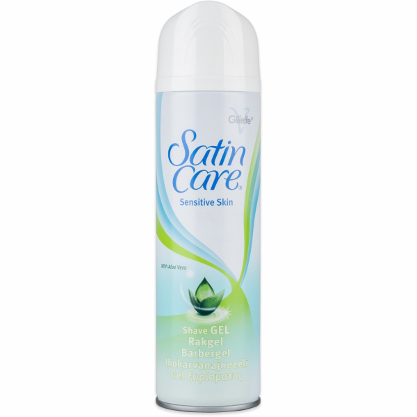 Gillette Satin Care Sensitive Gel na holení pro ženy, 200 ml