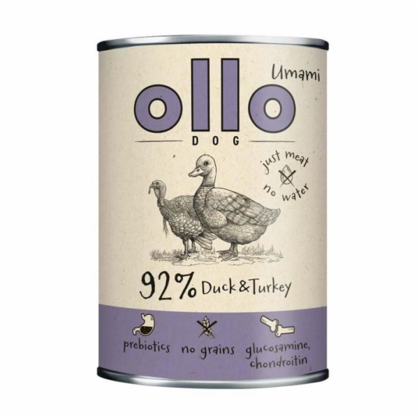 OLLO Umami Duck and turkey - vlhké krmivo pro psy - 400g