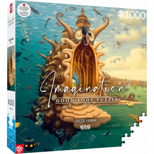 Představivost Puzzle: Jacek Yerka Přístav 1000 prvků