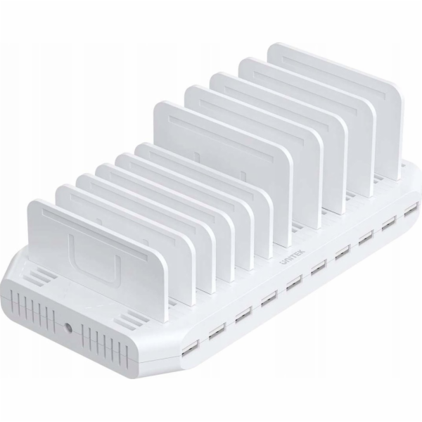 UNITEK NABÍJECÍ STANICE 10X USB 2,4A 60W BÍLÁ