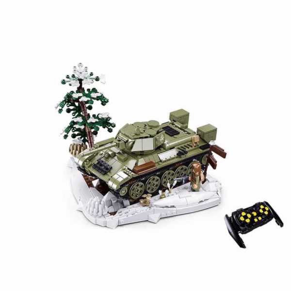 Sluban Power Bricks M38-B7072 R/C T34/76 (1942) Tank na d...