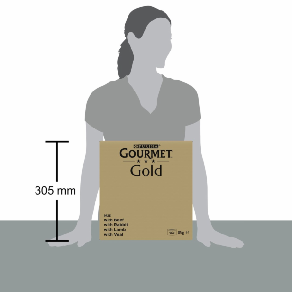 PURINA GOURMET GOLD Mousse Mix 4 příchutě - mokré krmivo ...