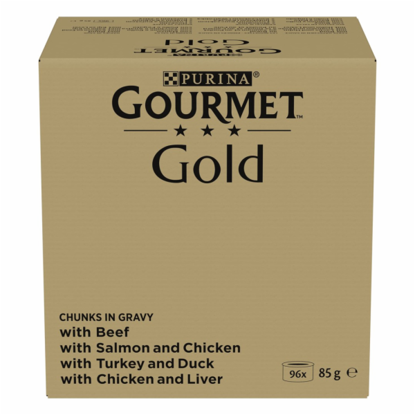PURINA GOURMET GOLD Kousky v omáčce Mix 4 Flavors - mokré...