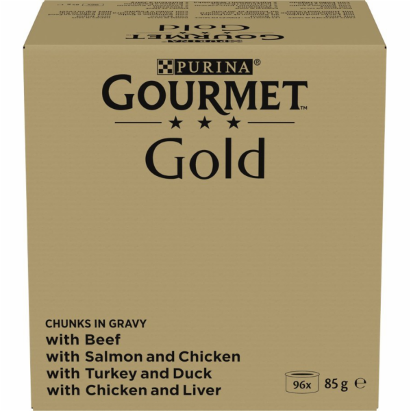 PURINA GOURMET GOLD Kousky v omáčce Mix 4 Flavors - mokré...
