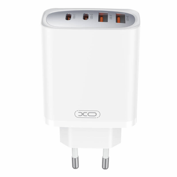 Nástěnná nabíječka XO CE22, 45W, GaN, 2x USB-C, 2x USB-A
