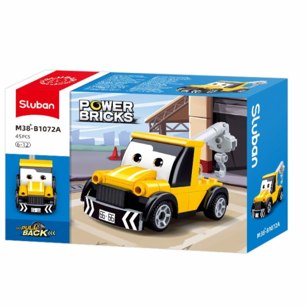 Sluban Power Bricks M38-B1072A Natahovací autíčko s očima...