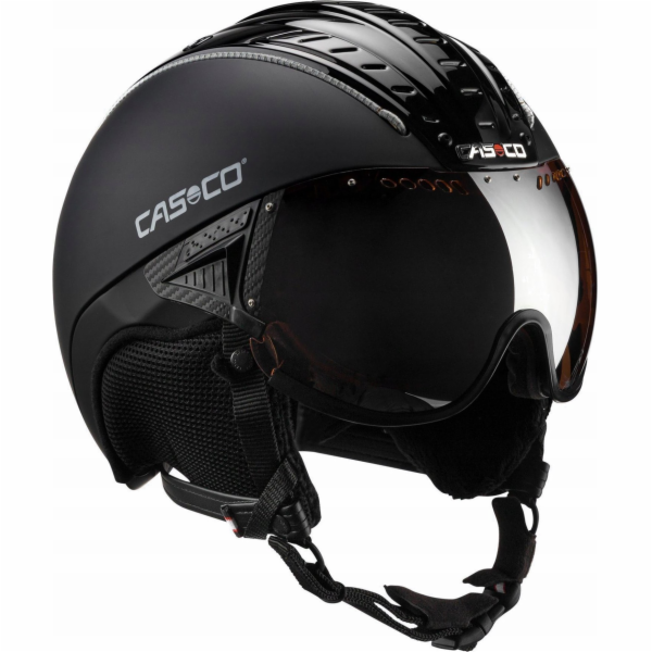 Lyžařská přilba CASCO SP-2 Carbonic Visor Black  M 55-57