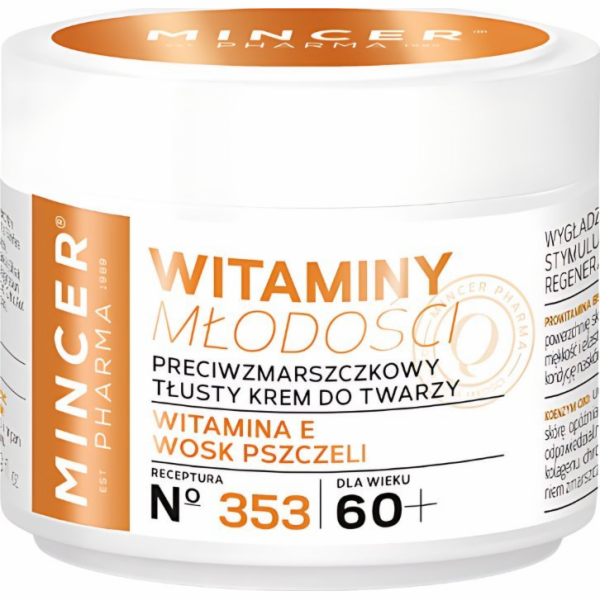 Mincer Pharma Vitamins of Youth Olejový krém proti vráská...