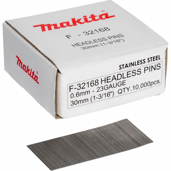 Makita Pins  0,6 x 30mm Inox F-32168  10000 pcs