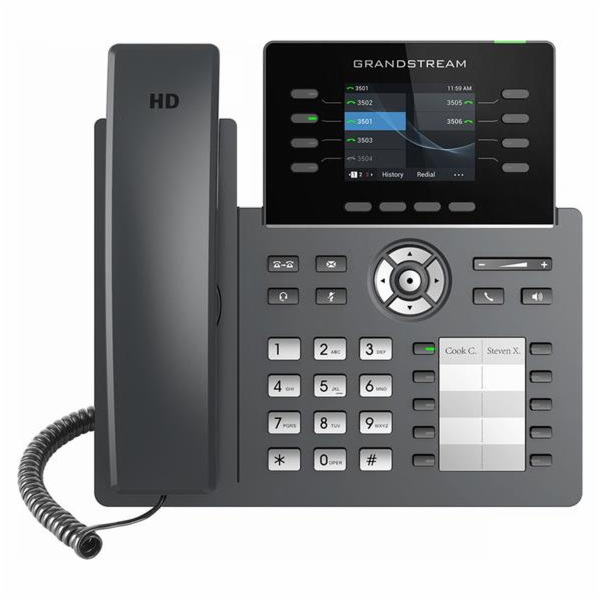 Grandstream GRP2634 SIP telefon, 2.8" TFT bar. displej, 4...