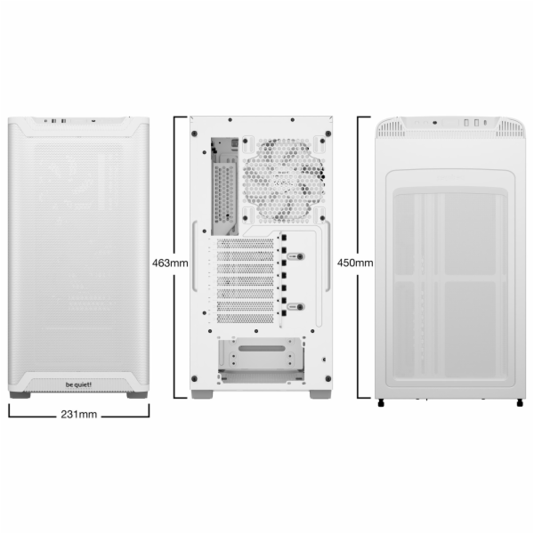 buď zticha! PURE BASE 501 Airflow, věžová skříň