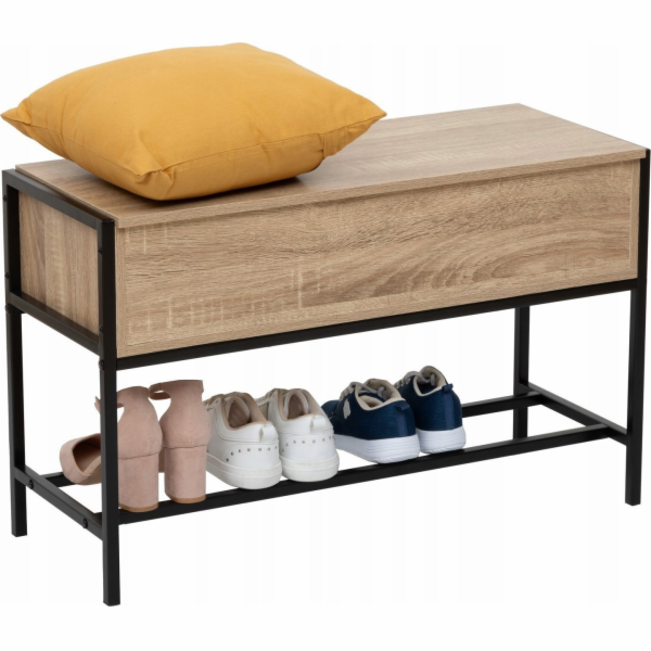 5five ALIAJ loft botník, sedák + kontejner, 76,5 x 30 x 4...