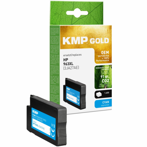 KMP ink cartridge cyan compatible w/ HP 3JA27AE 963 XL