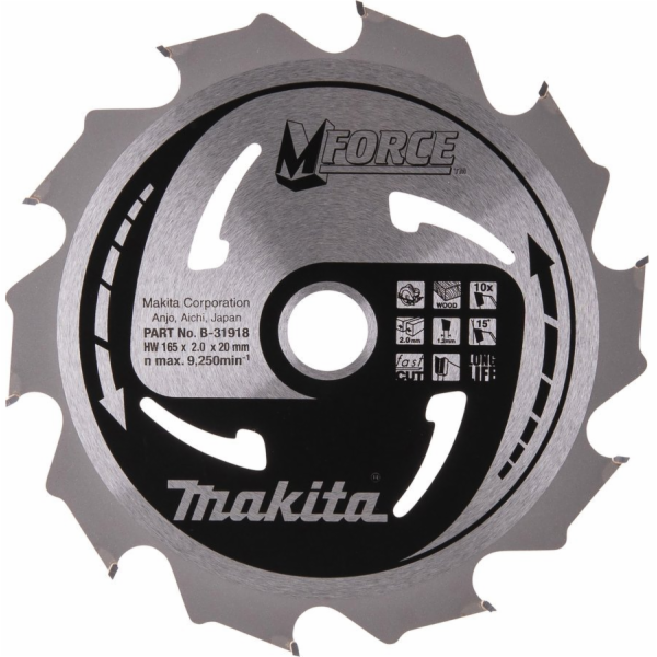 Makita  KRUHOVÁ PILA 165x20x10z M-FORCE WOOD
