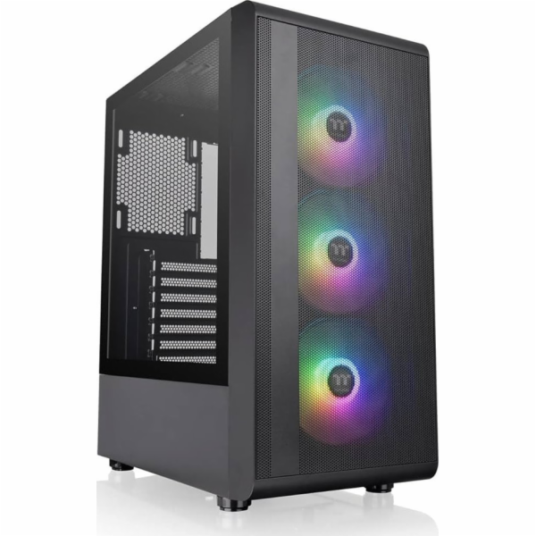 Thermaltake Pouzdro - S200 Tvrzené sklo ARGBx3 Černé
