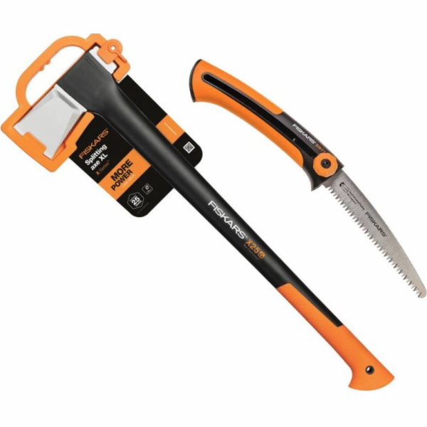 Fiskars Set Sekera štípací XL + pilka SW73