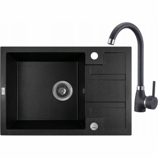 Laveo SBBA713T dřez BARBADOS GRANITE SINK 1-KOMB. S pojiš...