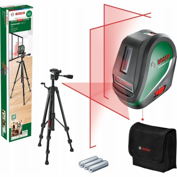 Sada křížového čárového laseru Bosch UniversalLevel 3