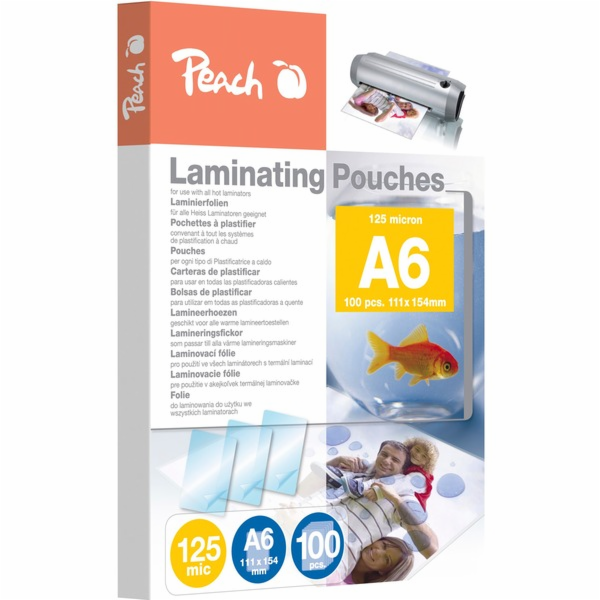 Peach laminovací fólie A6 125mic PP525-04, fólie