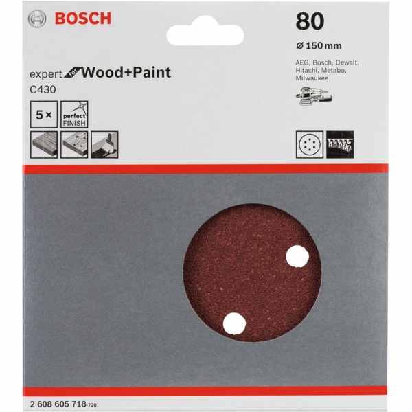 Bosch brusny list EfWP 150mm K80,5x
