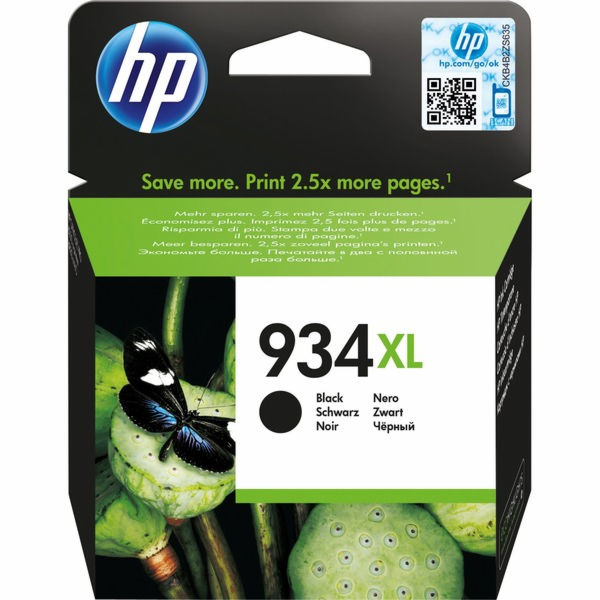 Černý inkoust HP č. 934XL (C2P23AE)