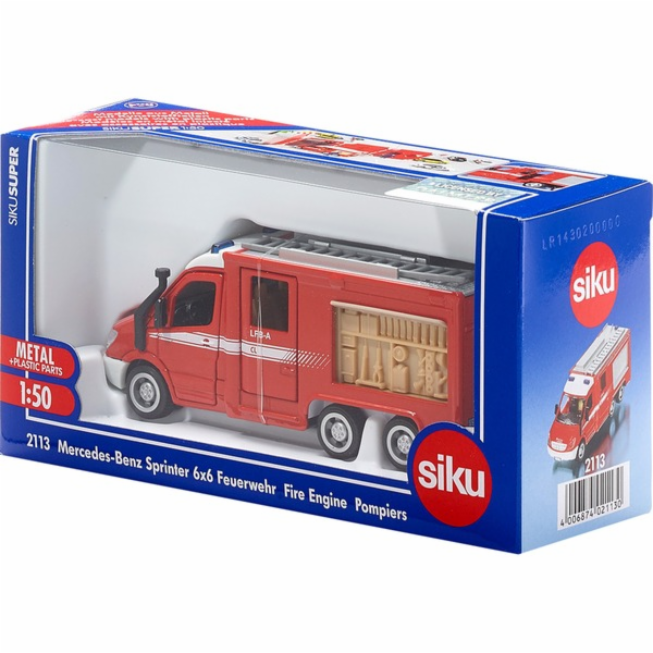 SIKU SUPER Mercedes-Benz Sprinter 6x6 hasiči, model vozidla
