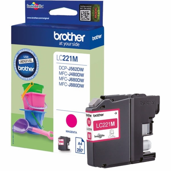 Brother LC221M - Purpurová - originální - inkoustová cart...