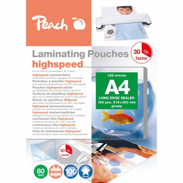 Peach laminovací fólie A4 80mic PP580-22, fólie