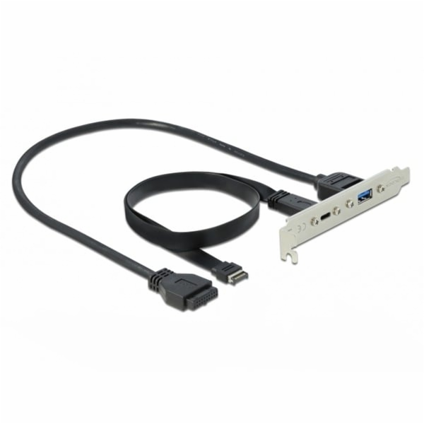 DeLOCK kryt slotu USB 3.2 Gen 2, klíč A samec + 19 pin > ...