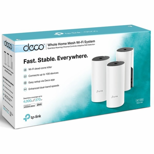 TP-Link DECO M4 sada 3 ks, mesh router