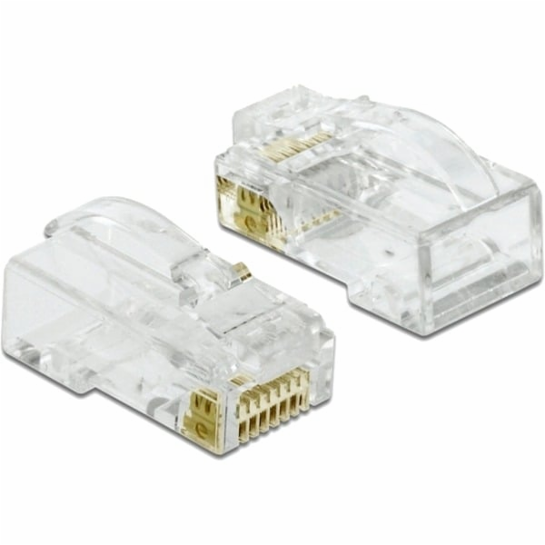 DeLOCK RJ-45 Crimp+Cut+Curve zástrčka Cat.6 UTP, zásuvka