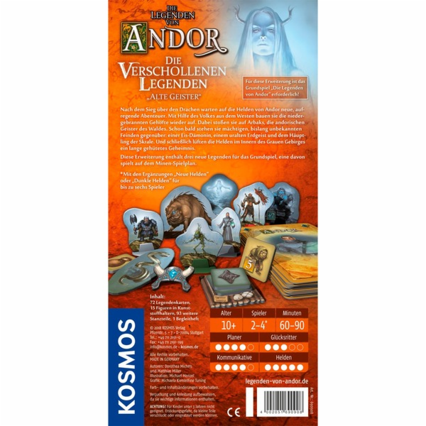 KOSMOS The Legends of Andor - The Lost Legends, desková hra