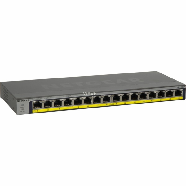 Netgear GS116LP, přepínač