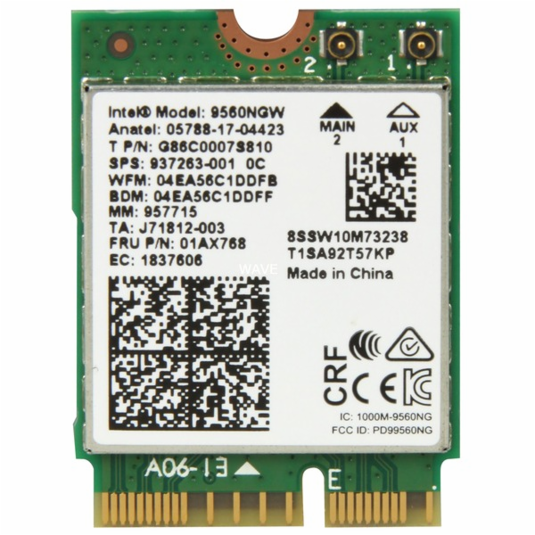  Intel WLAN-AC 9560 M.2 Dual Band adaptér