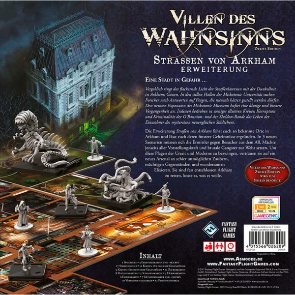 Mansions of Madness - The Streets of Arkham, desková hra