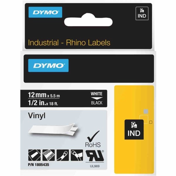 Dymo Rhino IND ORIGINAL vinylová páska s etiketami 12 mm ...