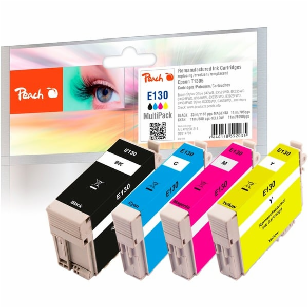 Peach Vícenásobné balení inkoustu PI200-214 (kompatibilní...