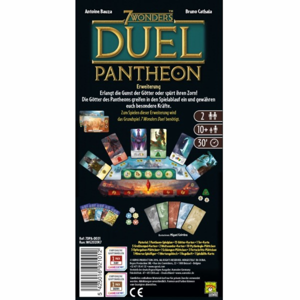 7 Wonders Duel - Pantheon, desková hra