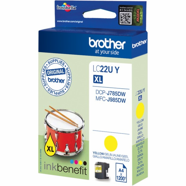 Brother Žlutý inkoust LC-22UY