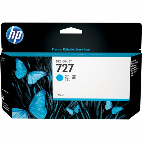 HP Azurová inkoustová kazeta č. 727 (B3P19A)